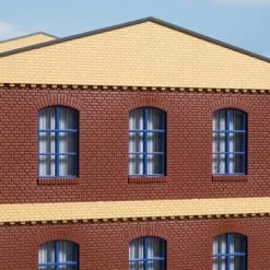 80527 Auhagen HO Wände 2532E Rot