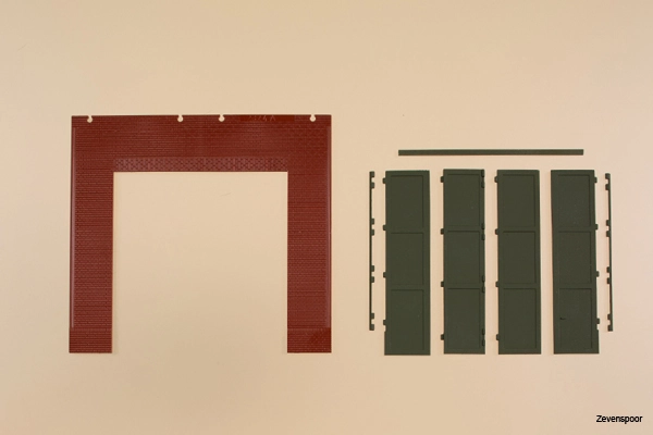 80533 Auhagen Wände 2579A, Tore T Grün