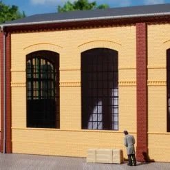 80604 Auhagen HO Wände 2326B Gelb, Industriefenster E